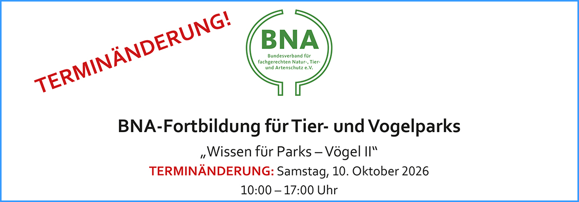 BNA-Fortbildung für Tier- und Vogelparks